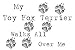 My Toy Fox Terrier Walks All Over Me Apron