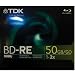 TDK BD-RE Dual Layer Blu Ray Disc, 50gb, 1-Pack (Jewel Case)