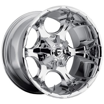 Fuel Dune 20x10 Chrome Wheel / Rim 6x135 & 6x5.5 with a -24mm Offset and a 106.40 Hub Bore. Partnumber D52220009845