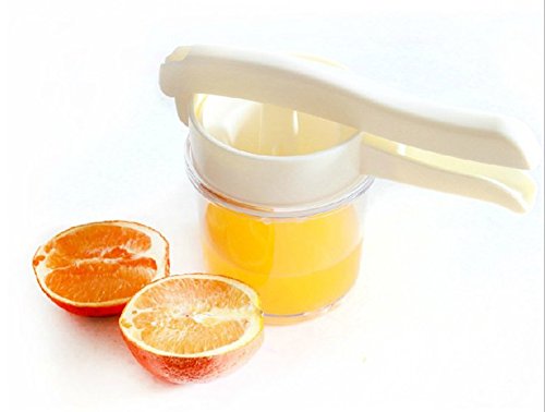 Shijia Plastic Squeezer Juicer Hand Press with Reservoirs, White,15oz