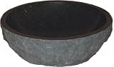 Quiescence SI-VC-166-CHR 16''x6'' Sink Vessel Basin Chiseled Exterior- Charcoal