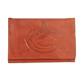 Vancouver Canucks Tri-Fold Leather Wallet Size One Size