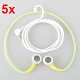 Neewer (5x) 3.5mm Green Sport Earbud Headphone Music Earphone Headphone for Laptop PC ipod PSP