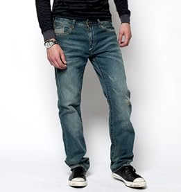 Straight Leg 5-Pocket Jeans