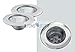 Stainless-Steel Kitchen Sink Strainer - Set of 5 - Large Wide Rim