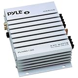 Pyle Hydra PLMRA120 Marine Amplifier - - @ 2 Ohm240 W PMPO - 2 Channel