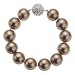 ZEEme Fashion Damenarmband 20cm Muschelkernperle + Strasssteine 3770600023