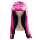 IMAGE OF LIV: Doll Wig Accessory - Pink & Black Hairstyle