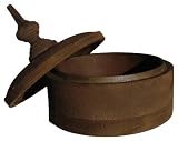 lazy susan wood:Lazy Susan Mansoon Mango Finial, 9.5 x 26-Inches, Light brown, Small