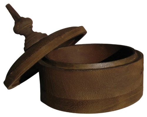 lazy susan wood:Lazy Susan Mansoon Mango Finial, 9.5 x 26-Inches, Light brown, Small Images