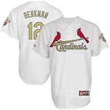 MLB Majestic Lance Berkman St. Louis Cardinals 2012 Gold Program Player Jersey - White (Small)