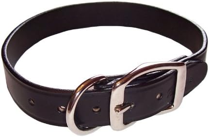 Leather Town Collar - Black