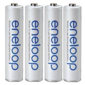 Sanyo Eneloop AAA NiMH Pre-Charged Rechargeable Batteries 4 Pack [Hassle Free Packaging]