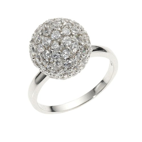 Celesta - Damenring Kugel aus 925er Sterling Silber und 68 wei&szlig;en Zirkonias W.:60 35827006 Preisvergleich