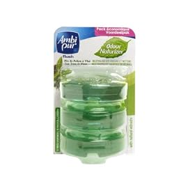 Recharges pour bloc cuvette liquide Ambipur Flush - Pin Arbre � th� 3x55ml