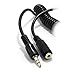 kenable Coiled 3.5mm Stereo Jack to Socket Headphone Extension Cable Lead 2m (~6 feet)