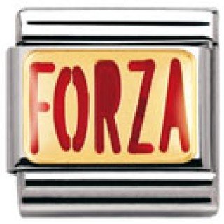 Nomination Composable Classic WRITINGS SPORT Edelstahl, Email und 18K-Gold (Forza ROT) 030 Preisvergleich