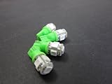 (2 Pair) T10 152 194 147 Auto Led Bulbs Universal Green