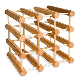 Modular 12-Bottle Wood Wine Rack by J. K. Adams Company