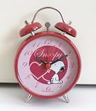 Eigenschaften Peanuts Wecker / Snoopy Kinderwecker 12 cm Herz Rot - Peanuts