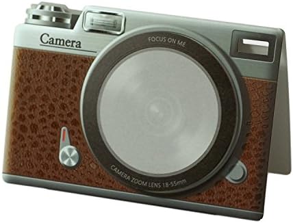 Sticky Notes Pad, Original Sticky Notes Pad by The Blank, Variety Of Shapes and Colors, Vintage Device Designs, Charming and Nostalgic Styles (Camera - Brown)