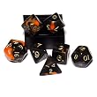 Orange Onyx 7-piece Dice Set