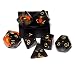 Orange Onyx 7-piece Dice Set