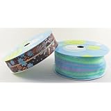 Designer Coordinates Glitter Butterfly Ribbon Pack, 60 Yards, Blue