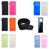 2nd Generation Apple iPod 2-Pack Silicone Skin Case with Sports Armband and Crystal Screen Shield