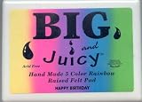 Review Ranger BJP07395 / Big and Juicy Rainbow Rubber Stamp Pad 106mm by 156mm - Happy Birthday