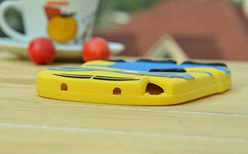 G2 Case, Cute Cartoon 3D Despicable Me Minion Soft Silicione Case Cover for LG G2 (Blue Two Eyes)