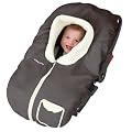 Kiddopotamus PoshPouch Premium Baby Carrier Cover Faux Seude & Fur, Graphite