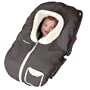 Kiddopotamus PoshPouch Premium Baby Carrier Cover Faux Seude & Fur, Graphite