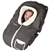 Baby : Kiddopotamus PoshPouch Premium Baby Carrier Cover Faux Seude & Fur, Graphite