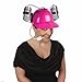 Forum Novelties 74738 Helmet-Neon Pink-Drinking Pink Drinking Hard Hat Cool Unique Party Game Beer Soda Dual Can Straw Helmet