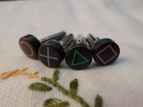Playstation Button Cufflinks, Pair (PS2 PS3 PS4)