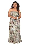 Torrid Plus Size Pastel Animal Chiffon Maxi Dress