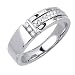 0.09ct Unique Design Diamond Wedding Band in 18K White Gold (GH, VS)