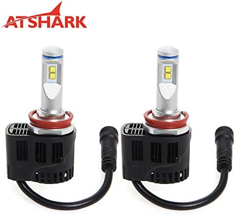 Atshark 110W 10400LM H8 H9 H11 LED Headlight Bulbs Conversion Kit 4PCS Philips LED 6000K White Super Bright Halogen HID Headlights Replacements