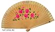 Spectacular Hand-Painted Wood Fans in Assorted Colors