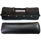 Iron Core Athletics Black Sandbag Training Fitness Workout System - Heavy Duty Sandbag with Seven Handles - With Leak Proof Universal Fillers can be used with Sand or Water - XL, Large, and Medium Sizes