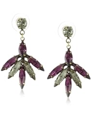Auden Emerson Purple Swarovski Crystal Earrings