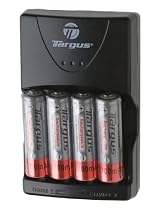 Targus TG-CH4500 Rapid Travel Charger with 4 2700mAh AA Batteries