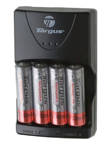 Targus TG-CH4500 Rapid Travel Charger with 4 2700mAh AA Batteries
