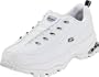 Skechers Women's Premium-Premix Slip-On Sneaker,White/Navy,5 M