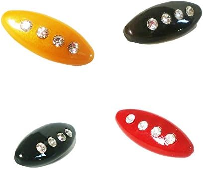 Comorose New Rhinestone Flower Muslim Hijab Pins Islamic Scarf Safety Pins Mixed Colors 4Pcs(2)/set