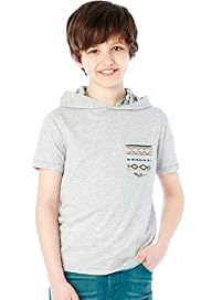 Hooded Aztec Print T-Shirt