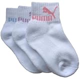Puma Girl Quarter Crew Socks- 3 Pack (toddler to youth)