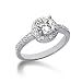 1.30 ctw Diamond Antique Style Diamond Engagement Ring