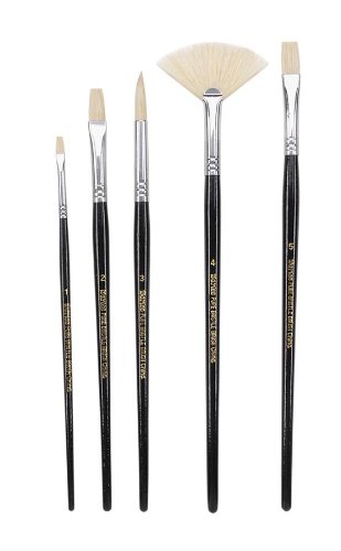 Darice 5-Piece Bristle Brush Set